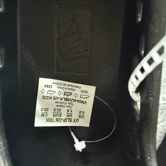 Vans Kids Black Perforated Slip-On Slippers - Picture 3 of 4